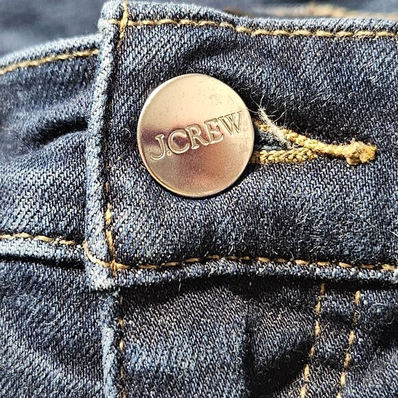 J Crew Slim Jeans Womens Size 3 Mid Rise Straight Dark Wash Denim Pants - Picture 6 of 7